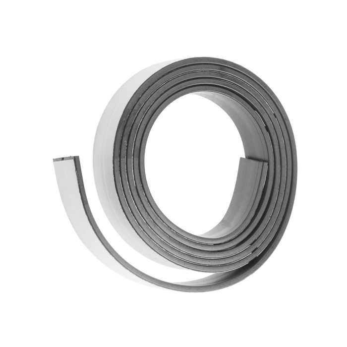 Магнитная лента ТУНДРА, с клеевым слоем, 12.5 х 1.5 мм, длина 0.75 м магнитная лента на клеевой основе черная 17×12 5 см