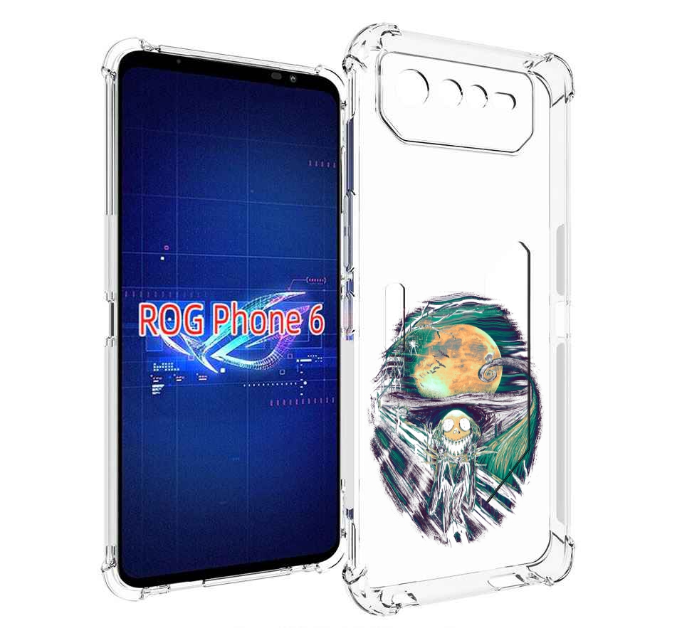 

Чехол MyPads зубастое существо абстракция для Asus ROG Phone 6, Прозрачный, Tocco