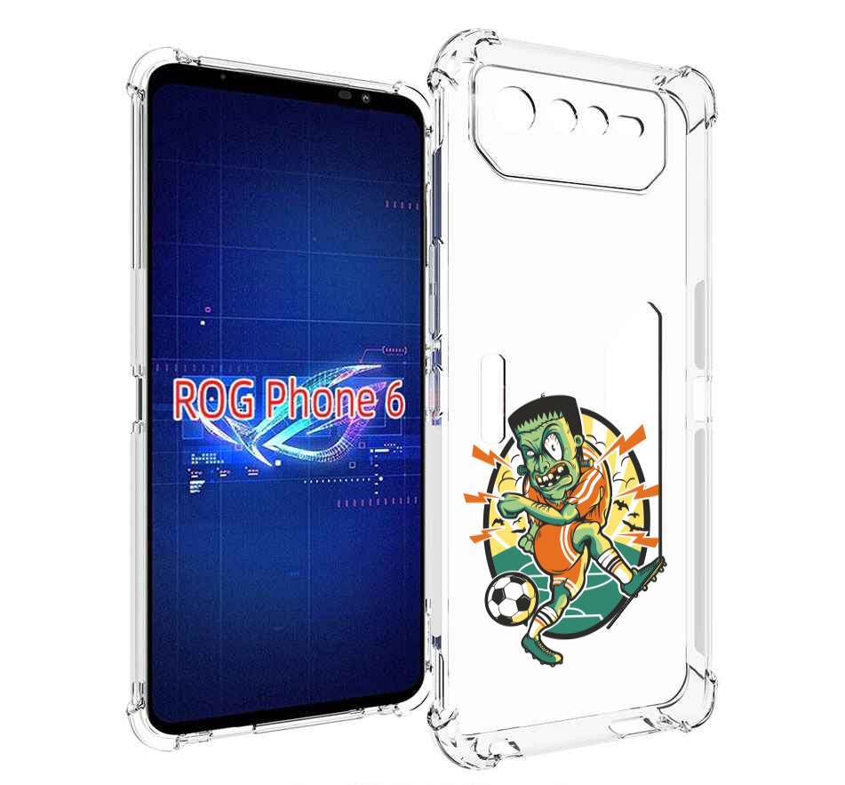 

Чехол MyPads зомби футболист для Asus ROG Phone 6, Прозрачный, Tocco