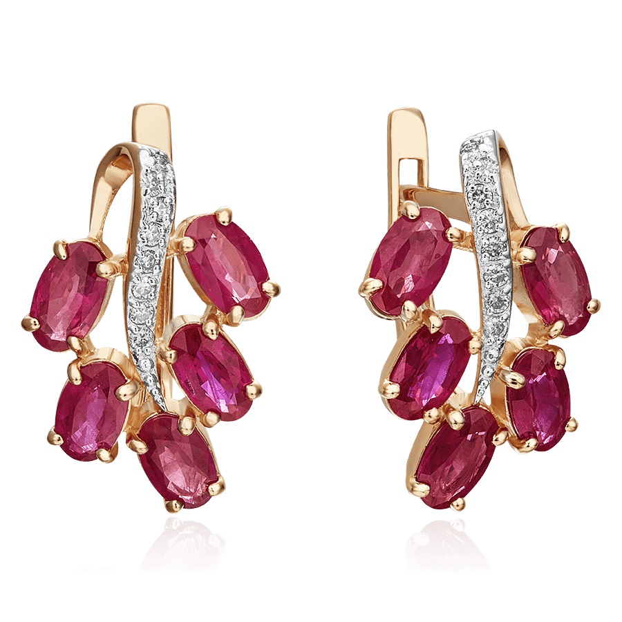 

Серьги из красного золота с бриллиантом PLATINA jewelry 02-0789-00-107-1110-30, 02-0789-00-107-1110-30