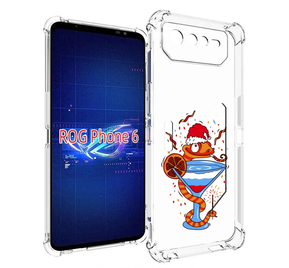 

Чехол MyPads змейка для Asus ROG Phone 6, Прозрачный, Tocco