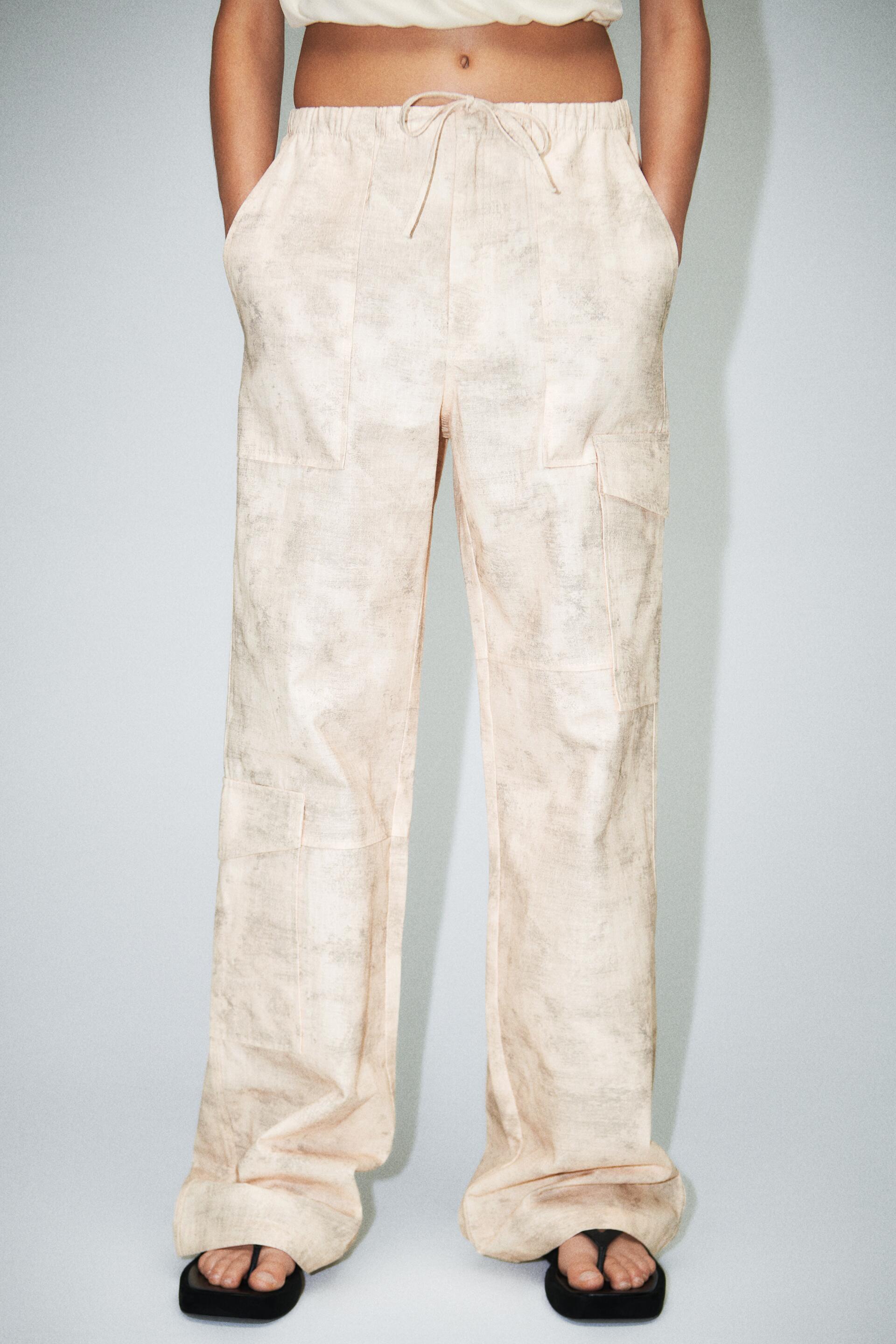 

Брюки женские ZARA 07385411 розовые 2XL (доставка из-за рубежа), Розовый, 07385411