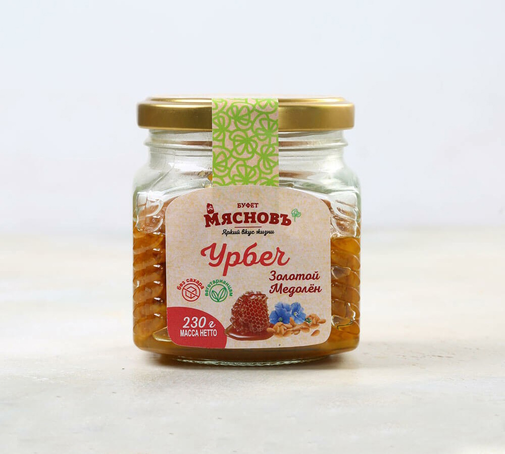 Урбеч МясновЪ БУФЕТ Золотой Медолен 230 г