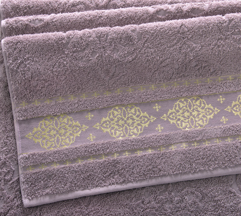 фото Полотенце махровое роскошь легкий розовый 100х150 плотность 500 г/м2 баркас