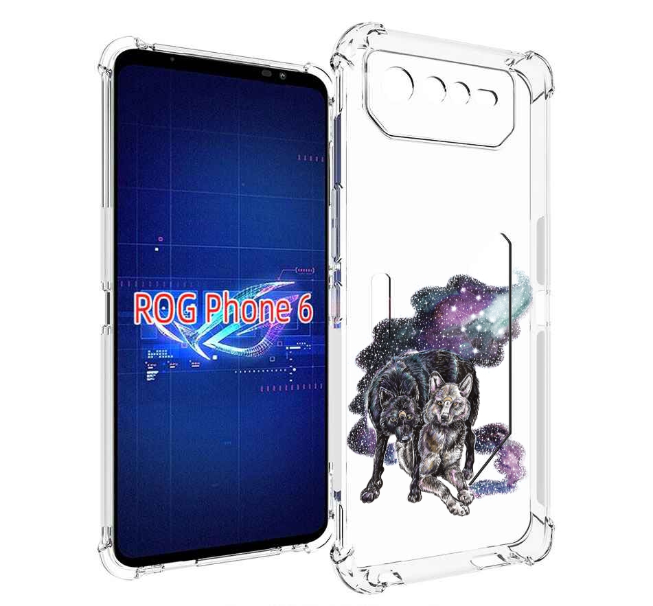 

Чехол MyPads звездные волки для Asus ROG Phone 6, Прозрачный, Tocco
