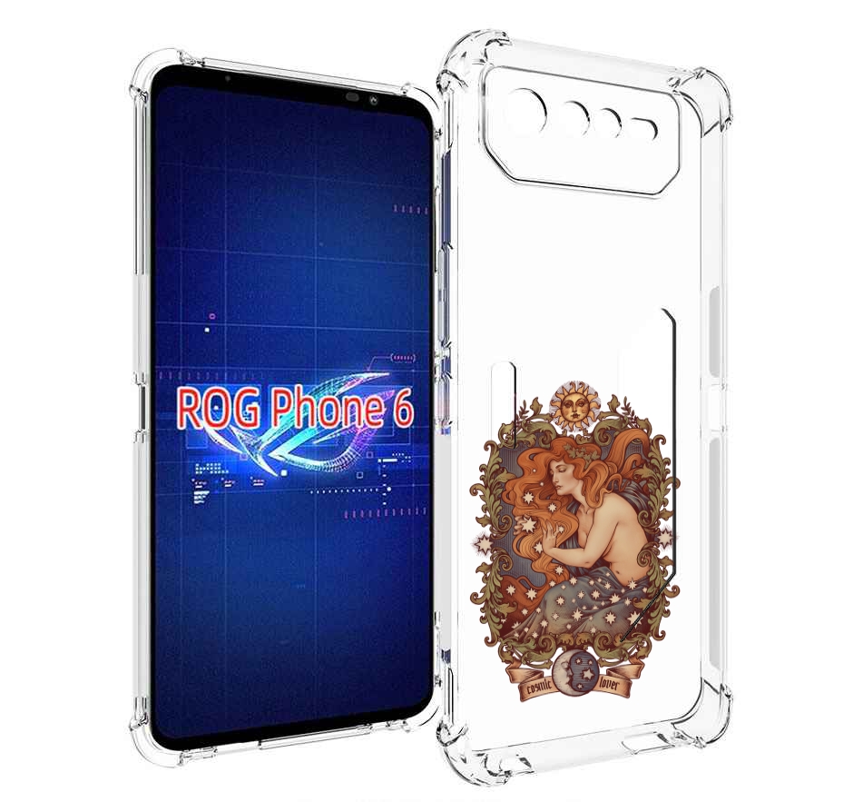 

Чехол MyPads звездная девушка абстракция для Asus ROG Phone 6, Прозрачный, Tocco