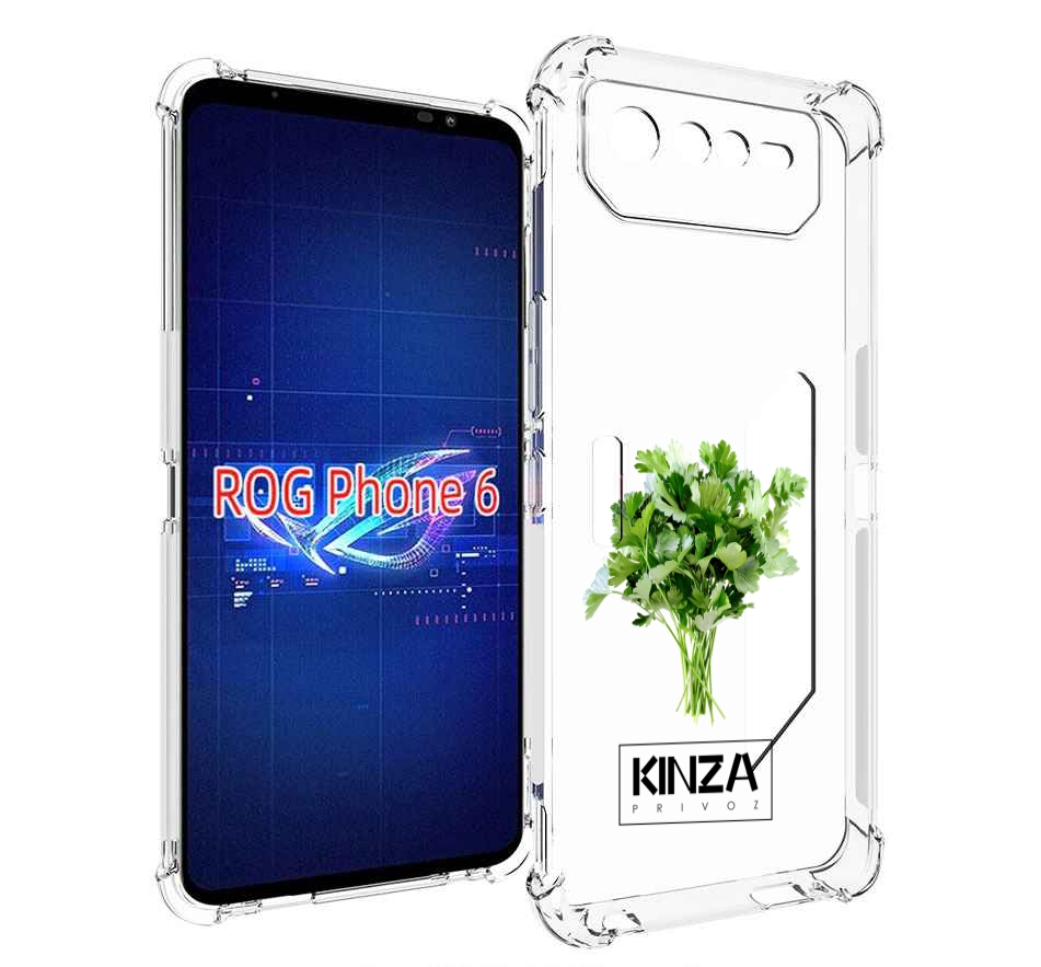 

Чехол MyPads Бренд Кинза для Asus ROG Phone 6, Прозрачный, Tocco