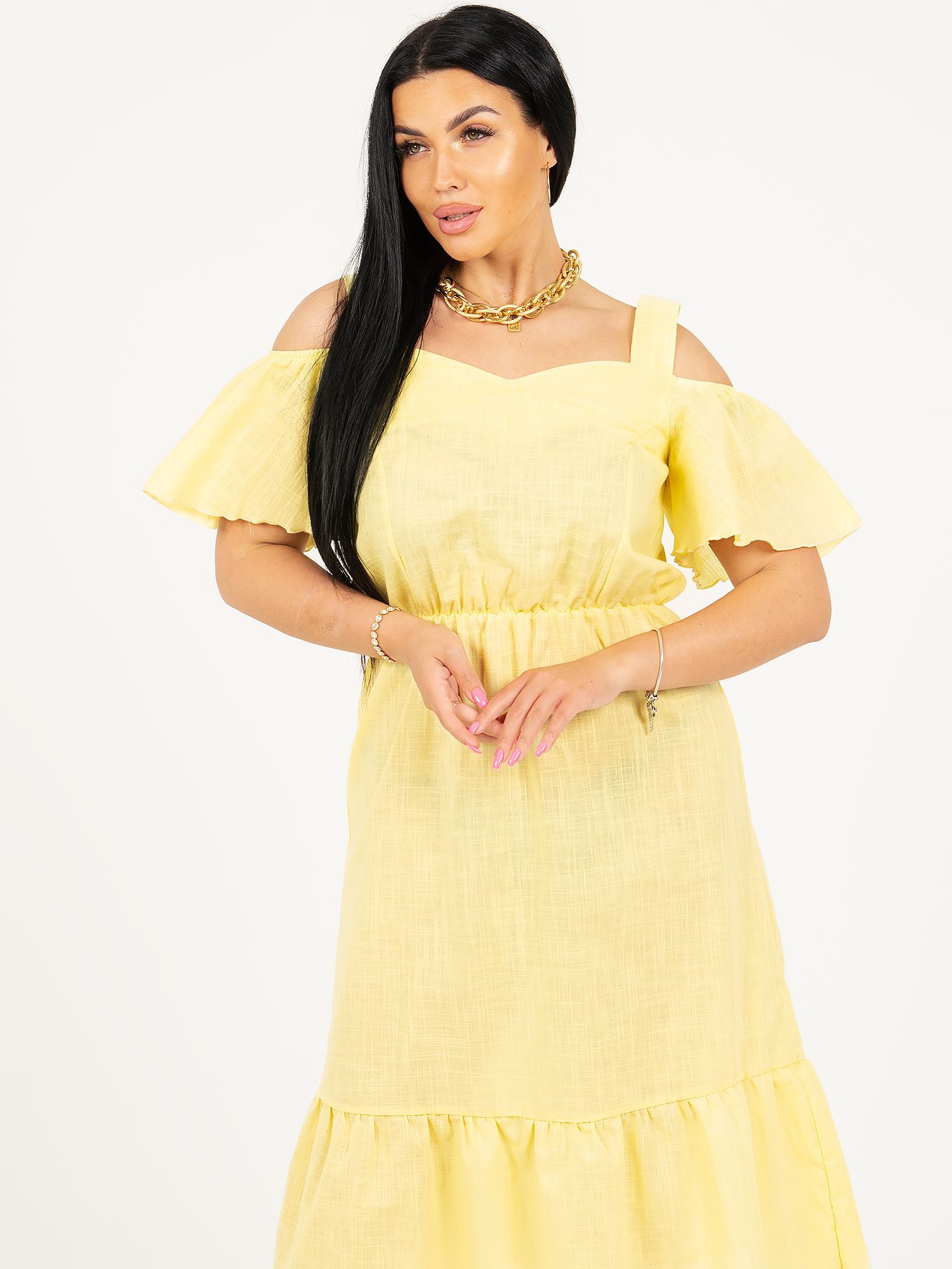 Сарафан женский INSTINITY Мася желтый 46 RU