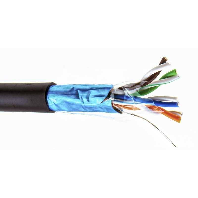 5bites Express FS6575-305BPE FTP/SOLID/6CAT/23AWG/COPPER/PE/BLACK/OUTDOOR/DRUM/305M 100059196007