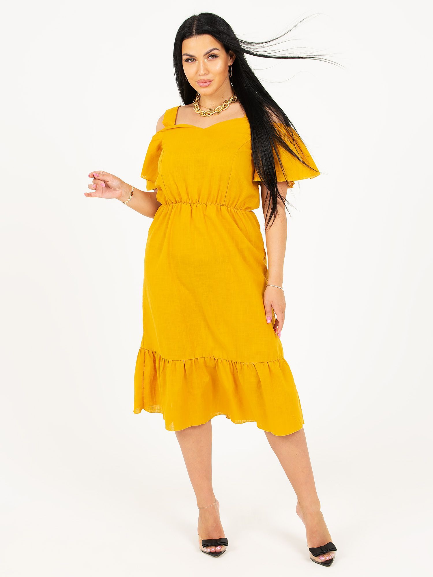 Сарафан женский INSTINITY Мася желтый 46 RU