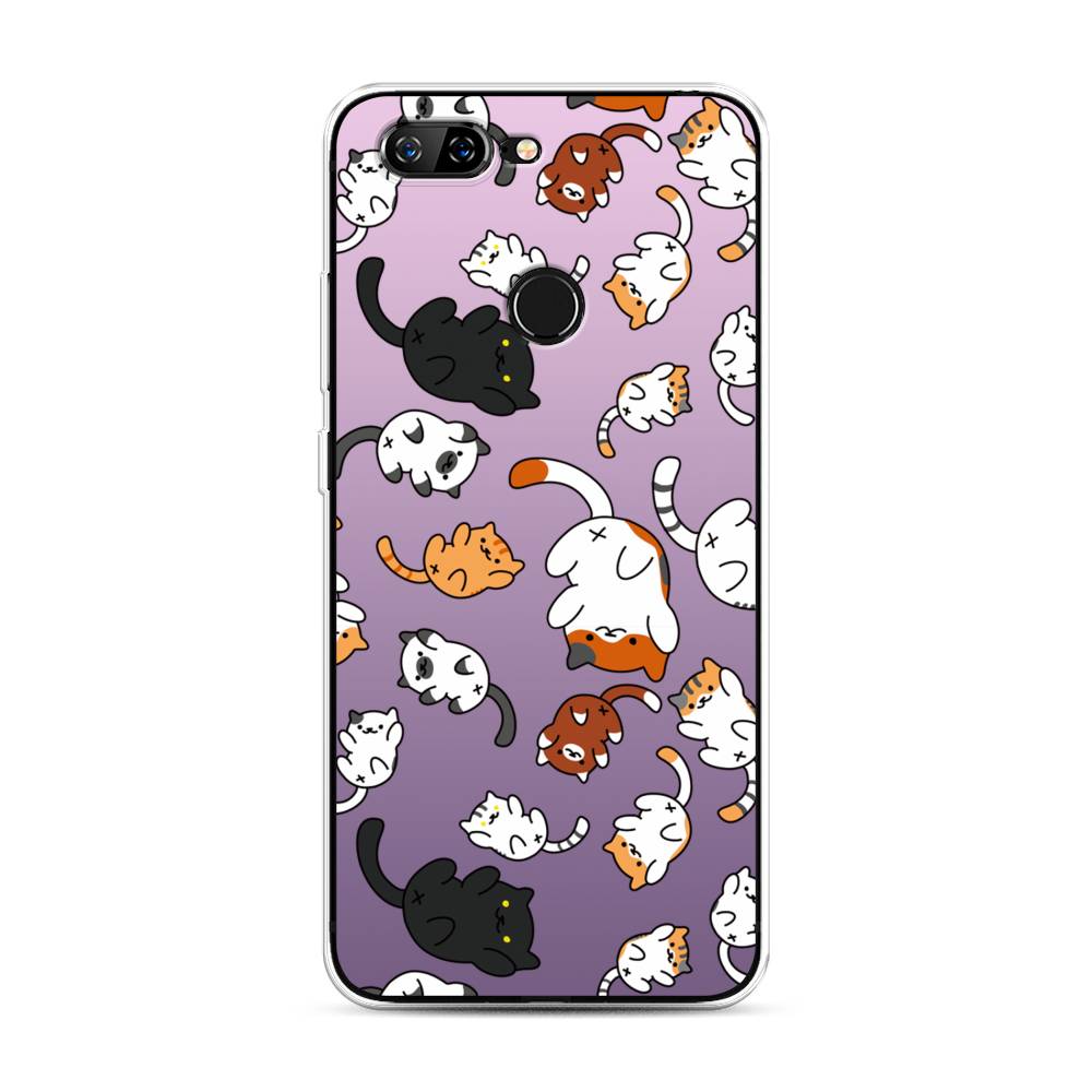 

Чехол Awog на Lenovo S5 / Леново S5 "Котопад", Фиолетовый;белый, 112550-7