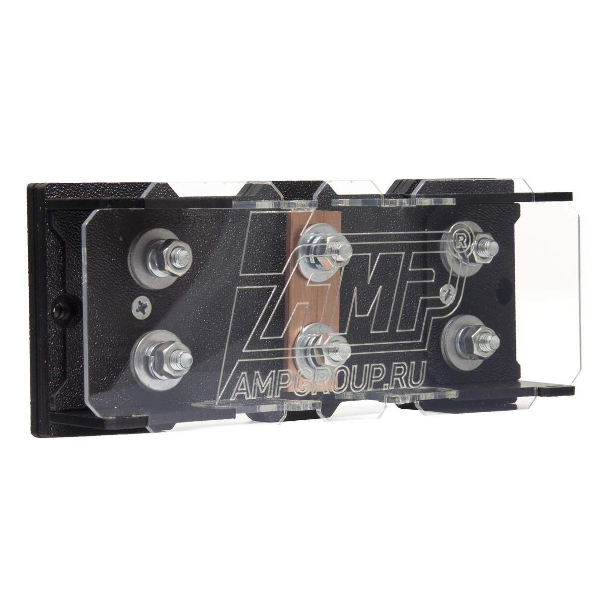 Дистрибьютер питания АМР под 4 ANL ver.2 (двух стороннее подключние) (ABS-P42)