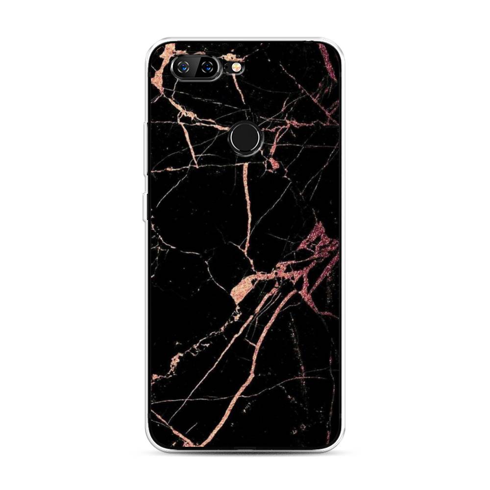

Чехол Awog на Lenovo S5 / Леново S5 "Мрамор розовое золото", Черный;розовый, 112550-3