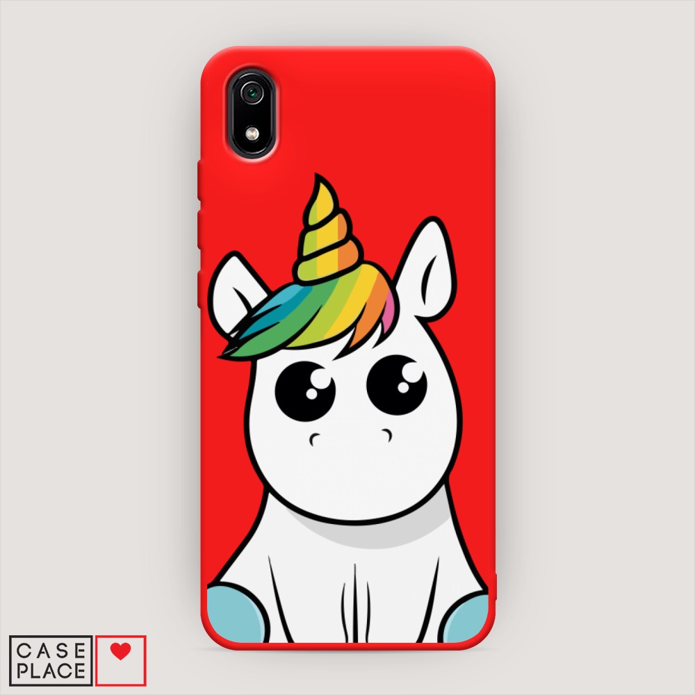 

Матовый силиконовый чехол "Глазастый единорог" на Xiaomi Redmi 7A, Глазастый единорог