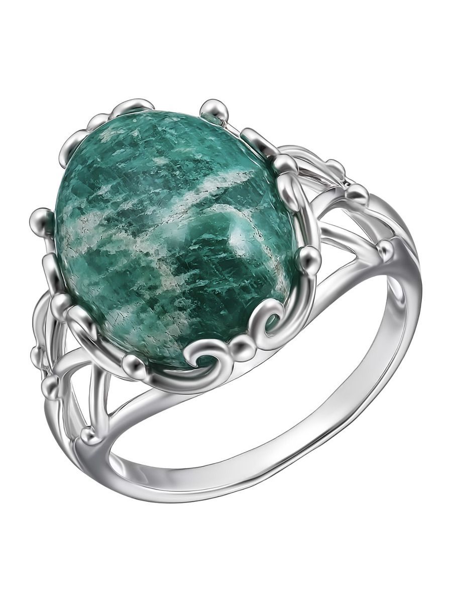 

Кольцо из серебра р. , Ювелирочка 1058620, амазонит, 1058620