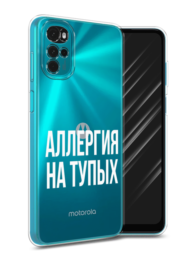 

Чехол Awog на Motorola Moto G22 "Аллергия на тупых", Разноцветный, 243150-6