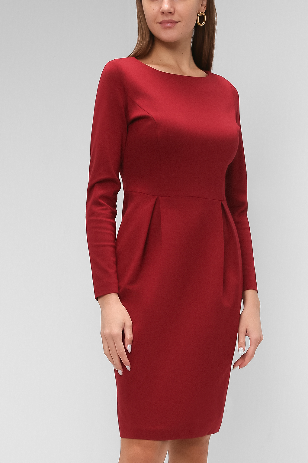 

Платье женское PAOLA RAY PR219-3046-01 бордовое L, PR219-3046-01