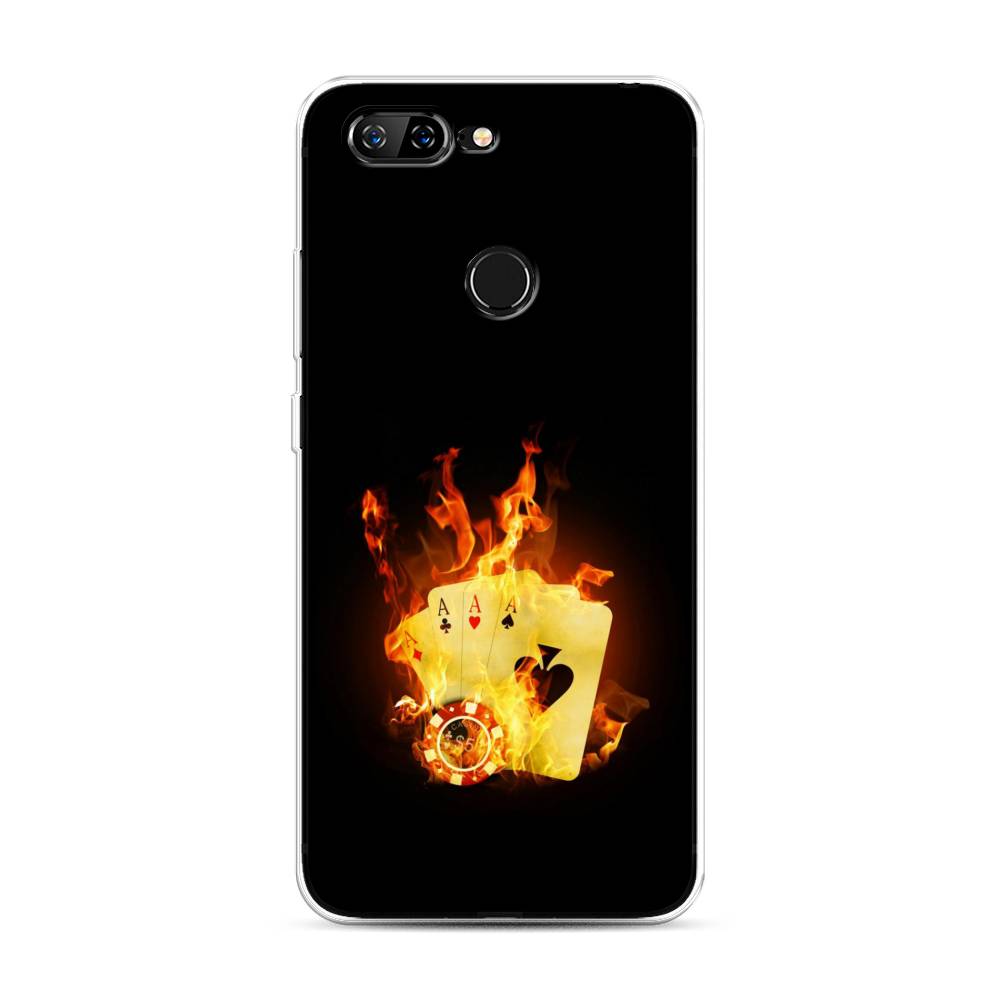 

Чехол Awog на Lenovo S5 / Леново S5 "Горящие карты", Черный;оранжевый, 112550-9