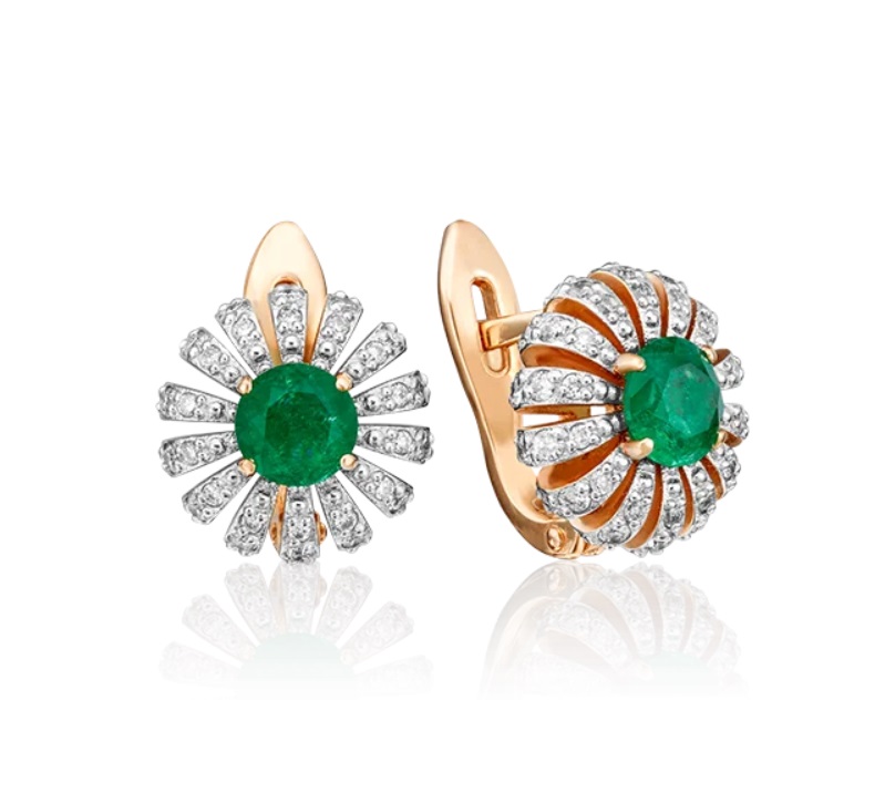 

Серьги из красного золота с бриллиантом PLATINA jewelry 02-0759-00-106-1110-30, 02-0759-00-106-1110-30