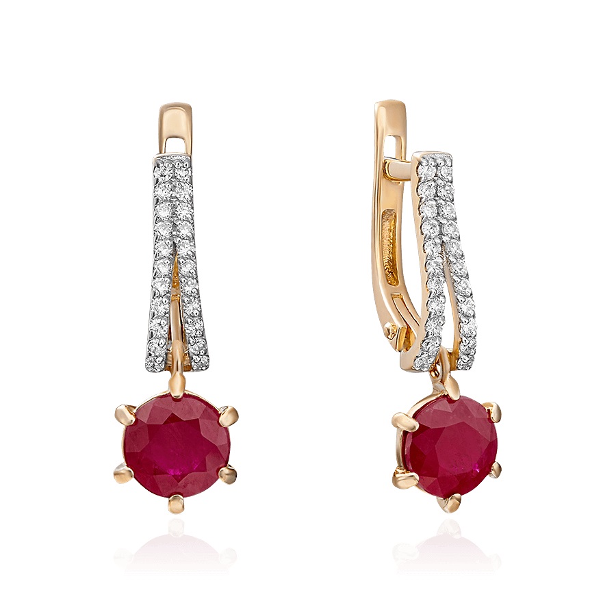 

Серьги из красного золота с бриллиантом PLATINA jewelry 02-0749-00-107-1110-30, 02-0749-00-107-1110-30