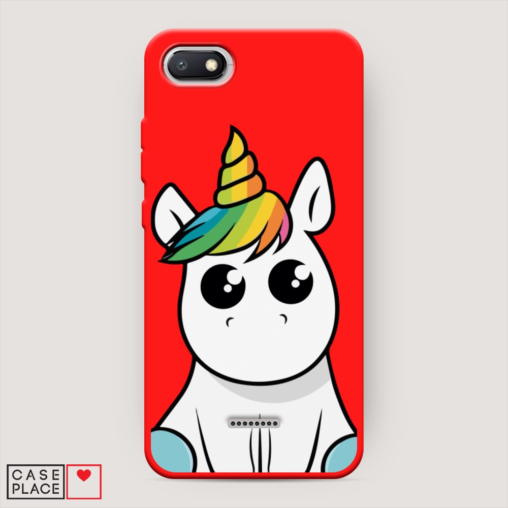 

Матовый силиконовый чехол "Глазастый единорог" на Xiaomi Redmi 6A, Глазастый единорог