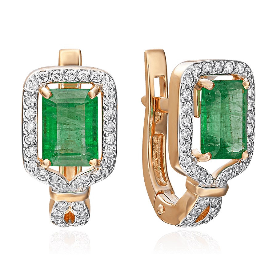 

Серьги из красного золота с бриллиантом PLATINA jewelry 02-0745-00-106-1110-30, 02-0745-00-106-1110-30