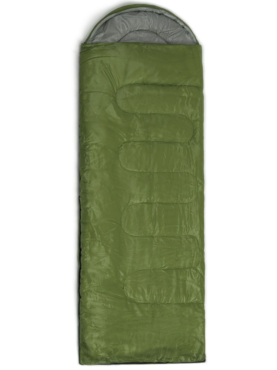Спальный мешок туристический зеленый 150200₽