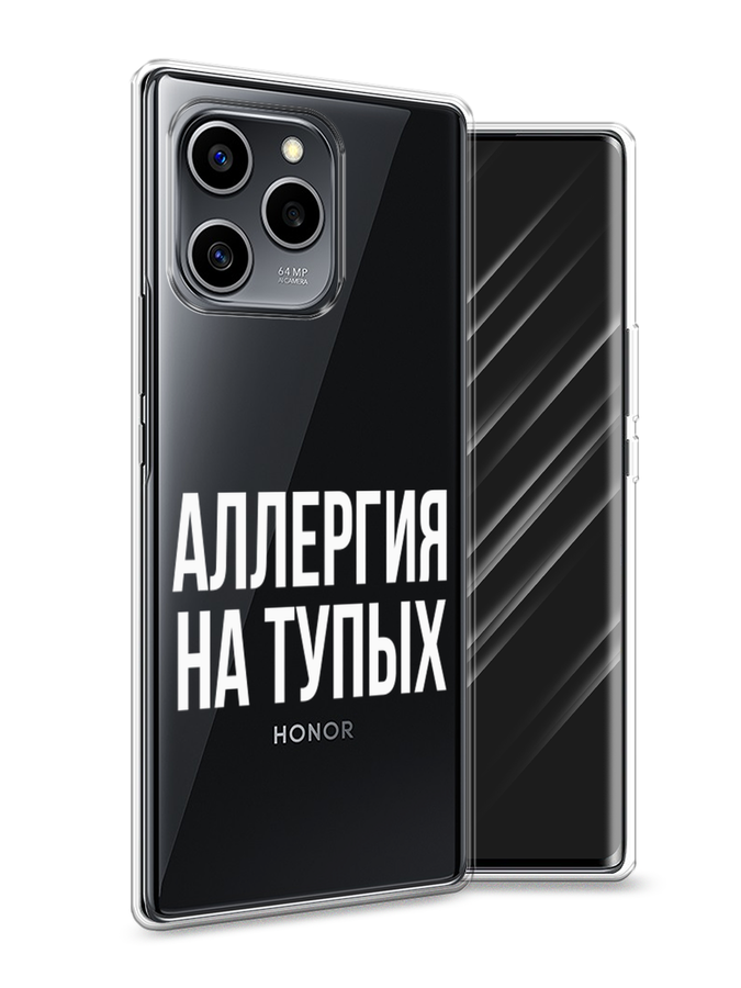 

Чехол Awog на Honor 60 SE "Аллергия на тупых", Разноцветный, 6108050-6