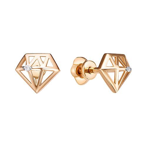 

Серьги из серебра ЮТЛАЙН С-7197, фианит, С-7197