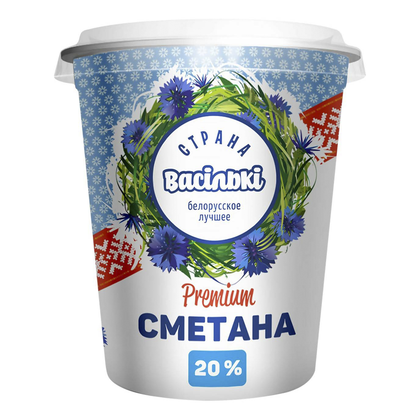 

Сметана Страна Васiлькi 20% бзмж 380 г