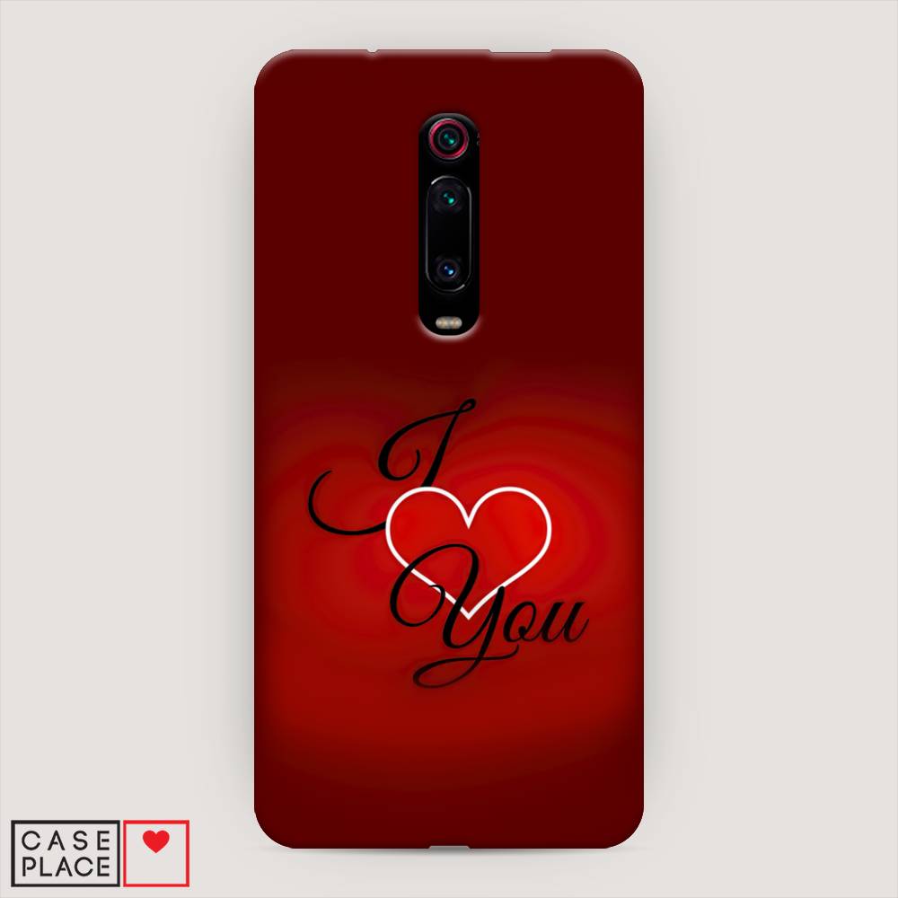 фото Пластиковый чехол "i love you 3" на xiaomi redmi k20 pro awog