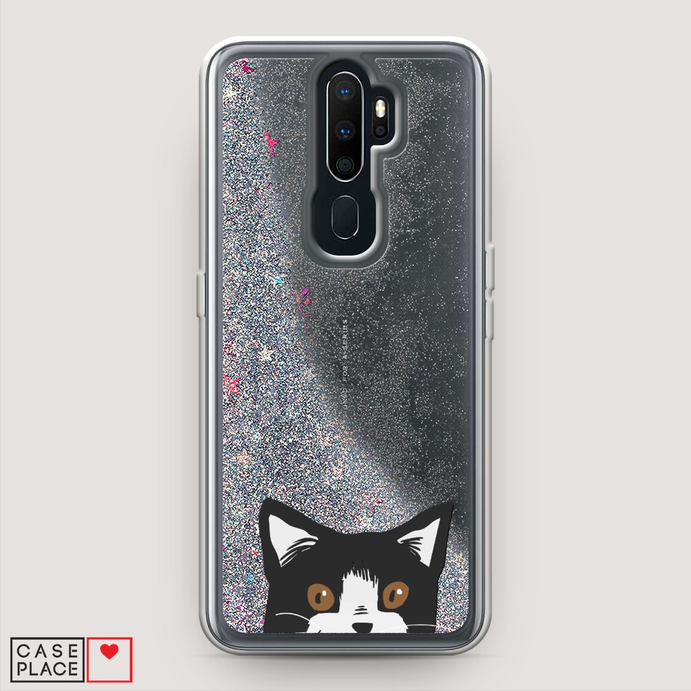 

Чехол Awog на Oppo A5 (2020) "Подглядывающий кот", Разноцветный, 251391-1