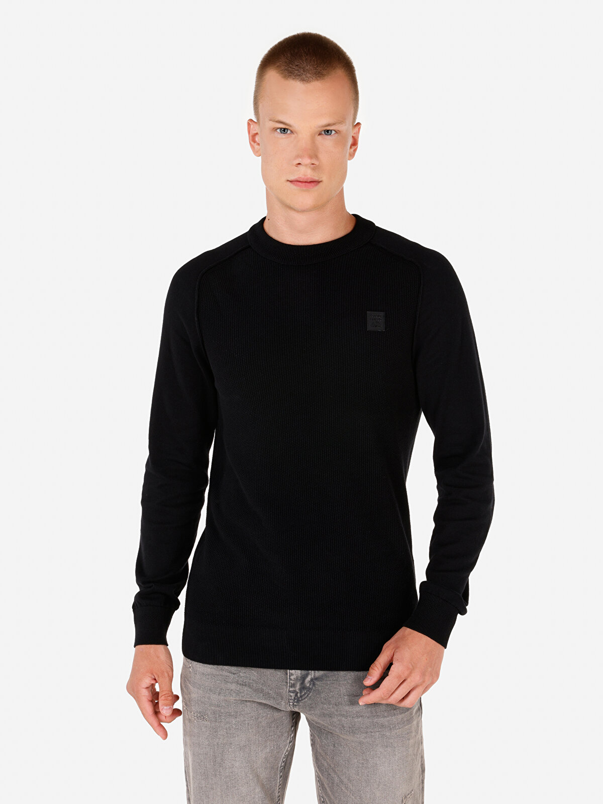 

Джемпер мужской Colin's CL1071309 черный M, CL1071309