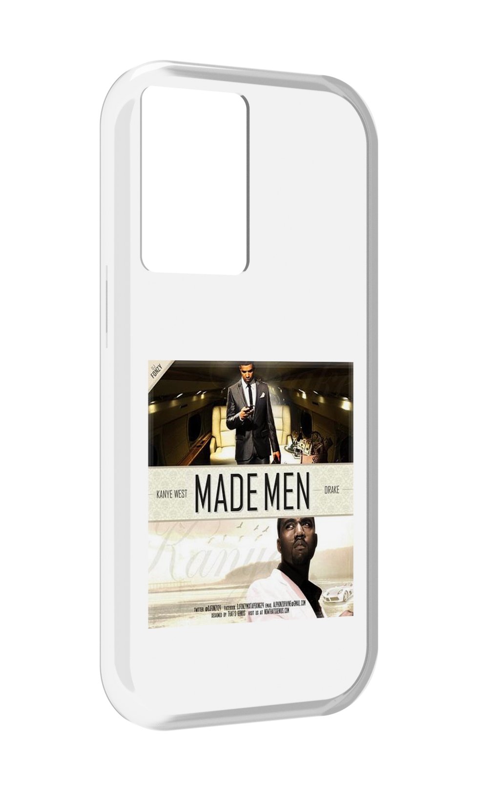 

Чехол MyPads Kanye West & Drake - Made Men для OnePlus Nord N20 SE, Прозрачный, Tocco