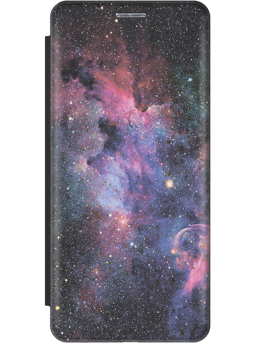 

Чехол-книжка на Tecno Spark 8C "Открытый космос" черный, Голубой;синий, 20001474