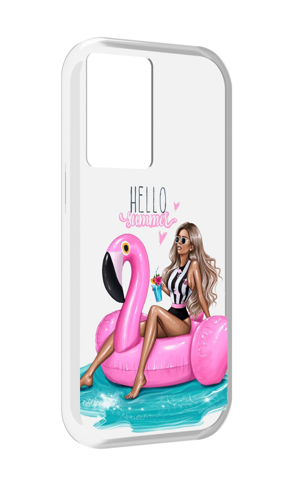 

Чехол MyPads Hello-summer для OnePlus Nord N20 SE, Прозрачный, Tocco