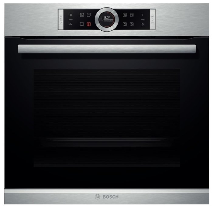 Встраиваемый электрический духовой шкаф Bosch HBG635BS1 Silver, Black