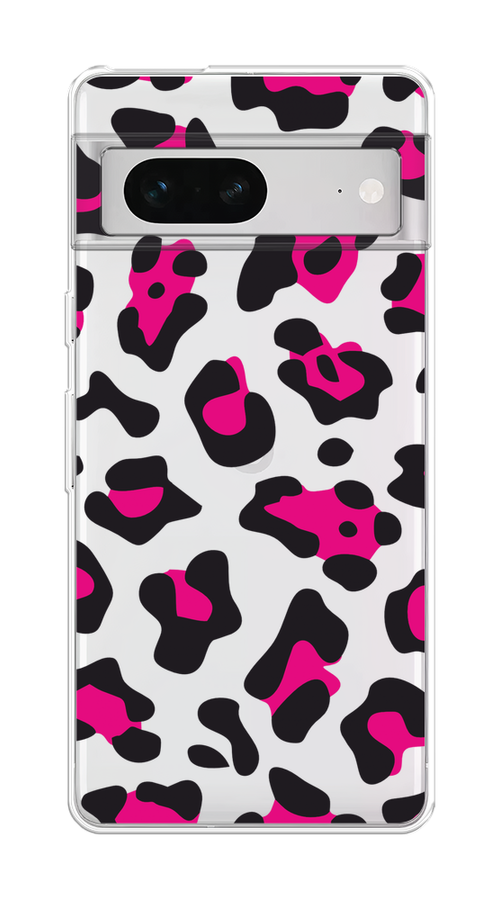 

Чехол на Google Pixel 7 "Pink cow spots", Черный;розовый, 271250-1