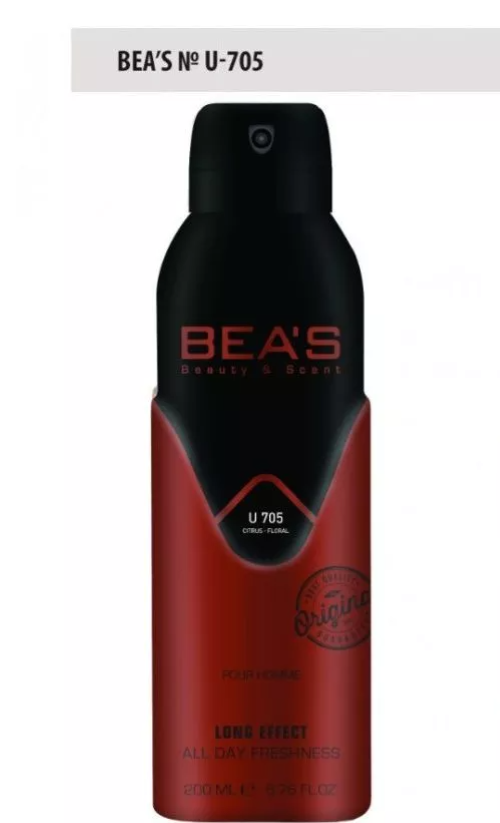 Парфюмированный дезодорант Beas U705 Unisex, 200 мл