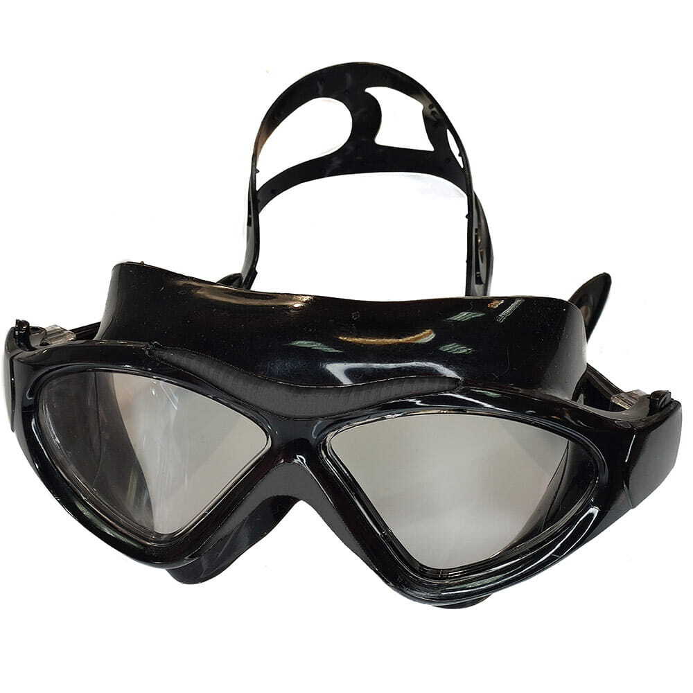фото E36873-8 очки маска для плавания взрослая (черные) milinda