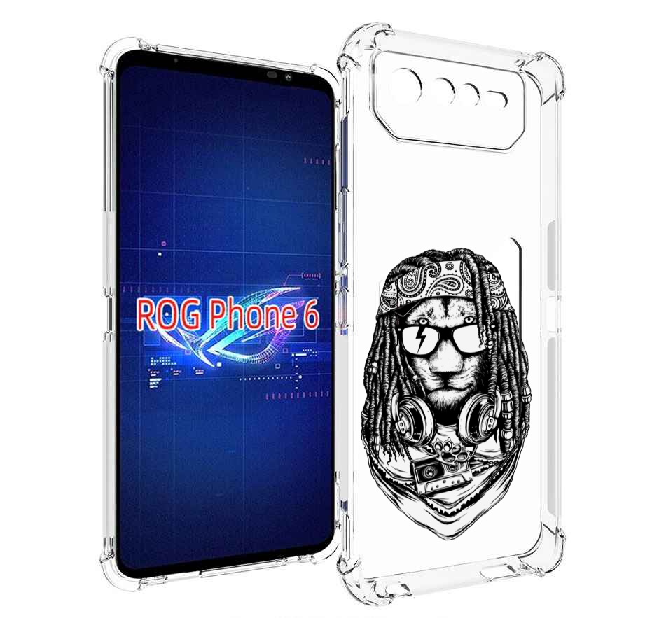 

Чехол MyPads дреды льва для Asus ROG Phone 6, Прозрачный, Tocco
