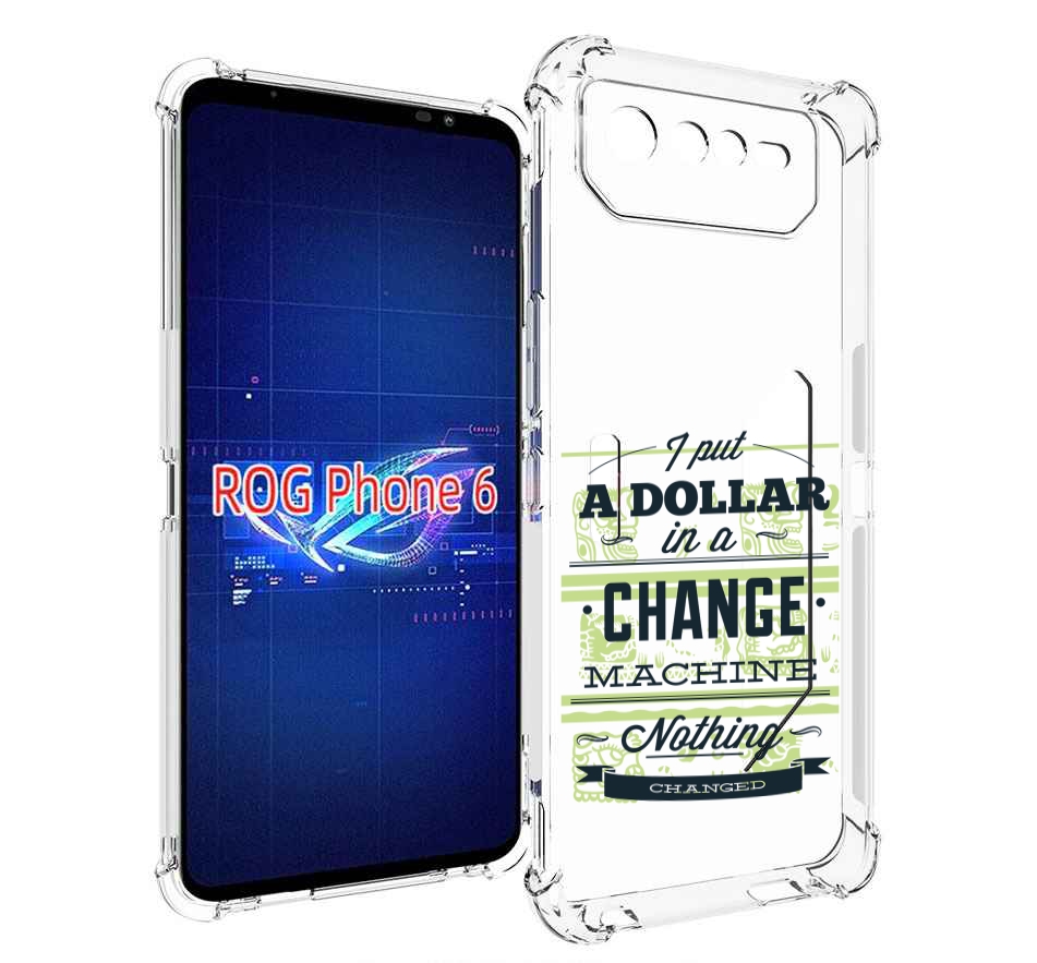 фото Чехол mypads доллар надпись для asus rog phone 6