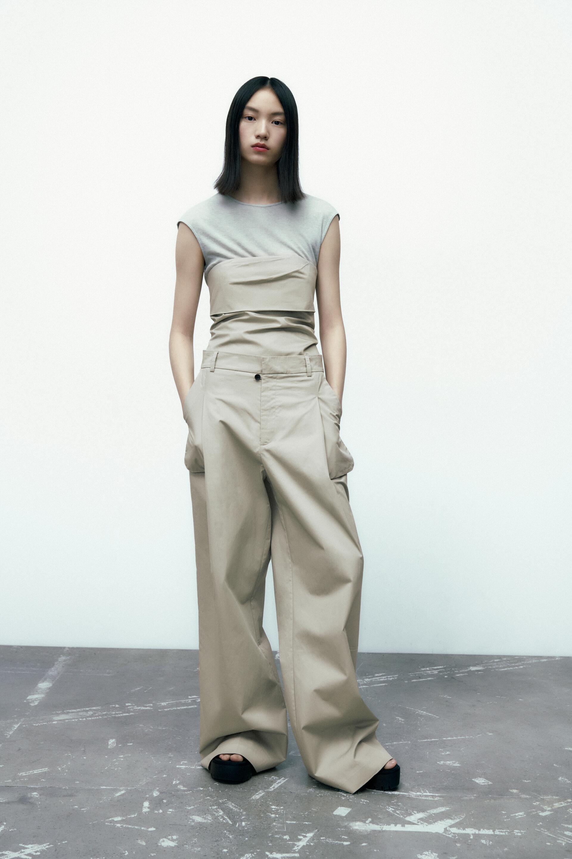 

Брюки женские ZARA 07102404 зеленые S (доставка из-за рубежа), Зеленый, 07102404