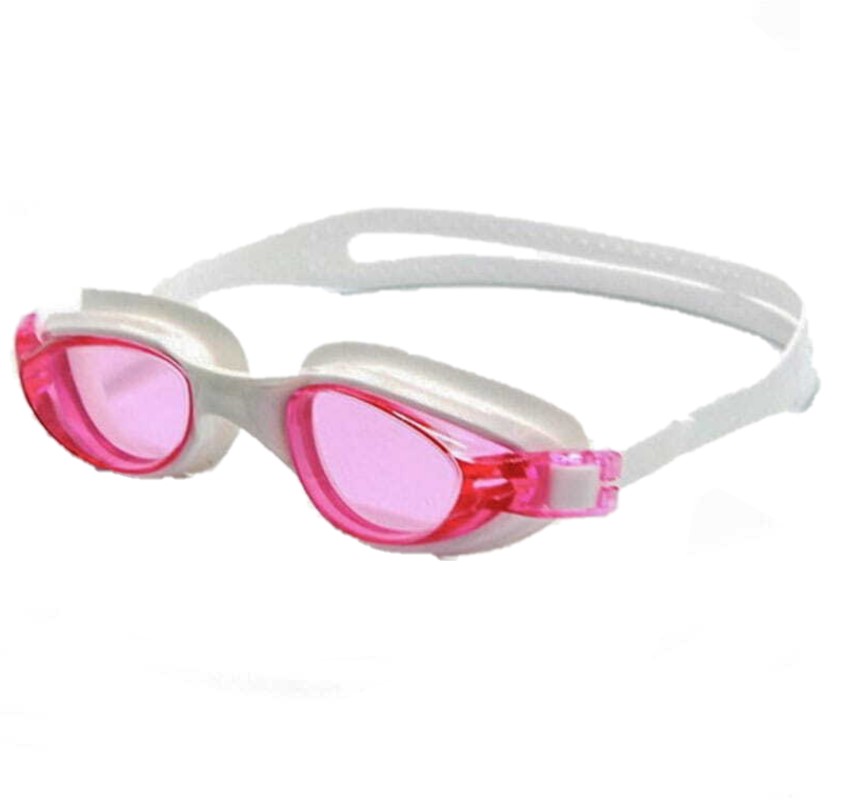 фото E36865-2 очки для плавания взрослые (бело/розовые) milinda