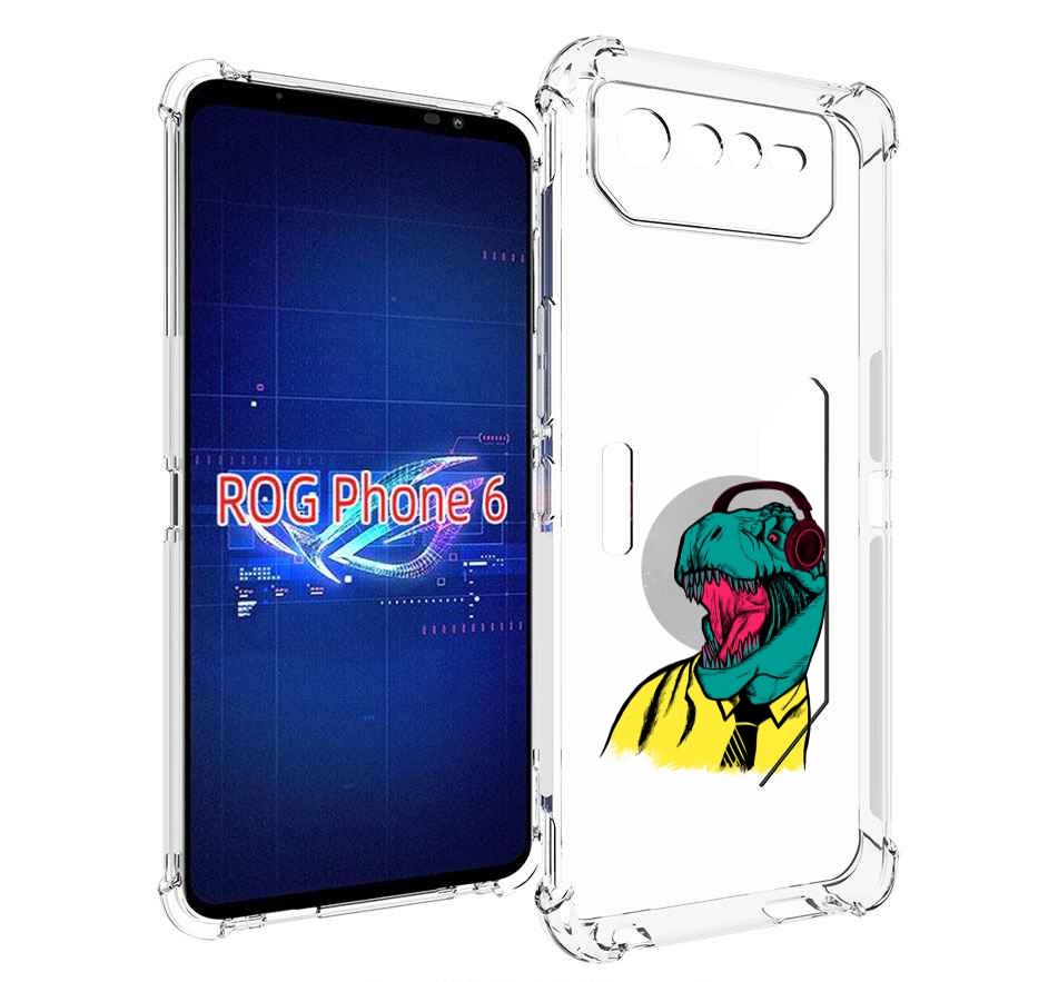 

Чехол MyPads дино для Asus ROG Phone 6, Прозрачный, Tocco