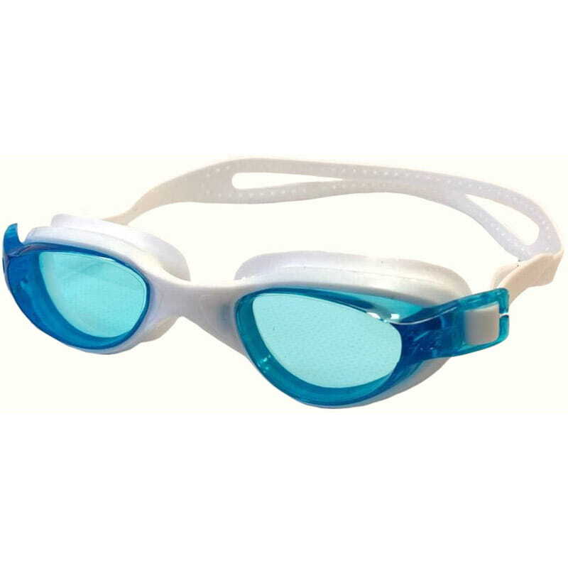 фото E36865-0 очки для плавания взрослые (бело/голубые) milinda