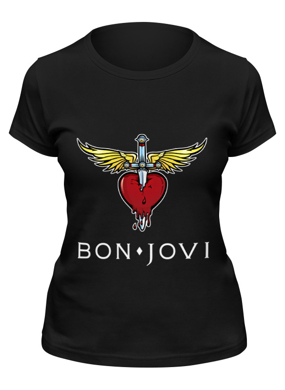 

Футболка женская Printio Bon jovi черная 2XL, Черный, Bon jovi