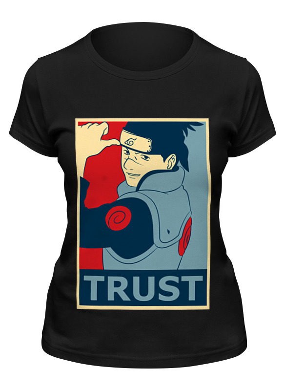 

Футболка женская Printio Naruto (наруто) черная 2XL, Naruto (наруто)
