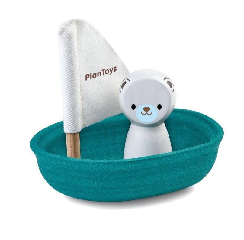 Игровой набор Plan Toys Лодка и полярный медведь