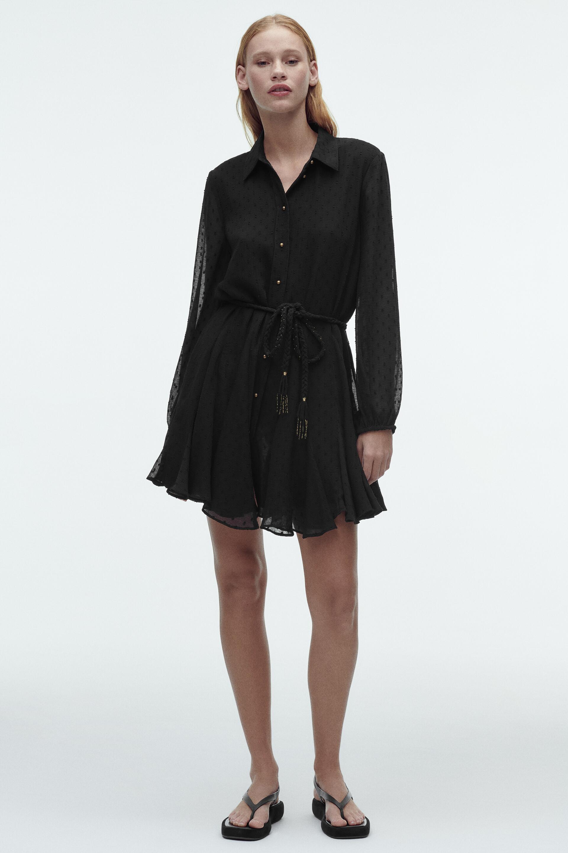 

Платье женское ZARA 06895040 черное L (доставка из-за рубежа), Черный, 06895040